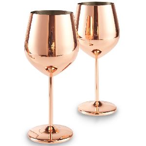 Copper Wine Goblet