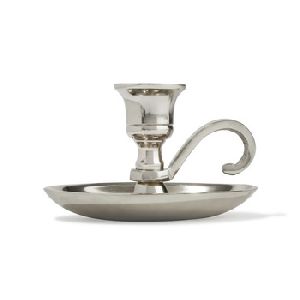 Traditional Silver Taper Candle Holder