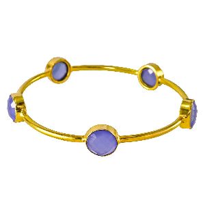 Blue Chalcedony Bangle / Bracelet