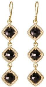 CZ Black Onyx Earrings