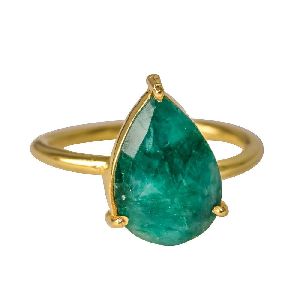 Emerald Dyed Rings