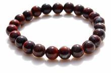 Red Tiger eye Gemstone Beaded Chakra Bracelet