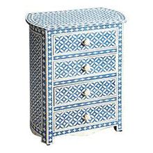 drawer bedroom furniture bone inlay nightstand