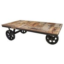 iron metal Cart Coffee Table