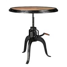 iron metal Crank jack dining Table