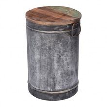 Metal Round Drum Coffee Table