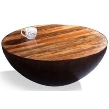 Solid wood round drum design Coffee