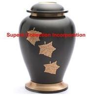 Brass Falling Leaf Urn