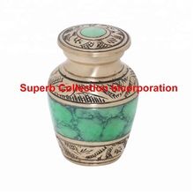 Brass Green Keepsake Urns