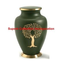 Brass tree urn