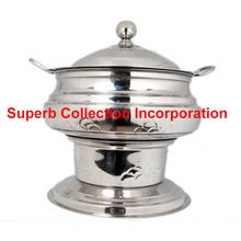 Rainbow hammered Round Chafing Dish