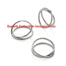 Silver Double Ring Napkin ring