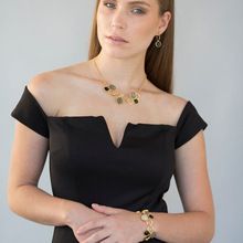 Labradorite Gemstone Gold Plated Designer Women Gifts Chain Necklace