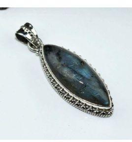 925 Silver Jewelry Labradorite Natural Gemstone Pendant