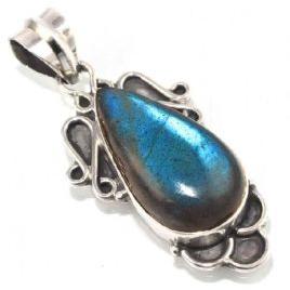 Energizing Blue Labradorite 925 Sterling Silver Pendant