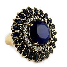 Victorian Style Blue Shapphire Ring