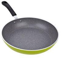 Stainless steel frying pan with bakelite handle