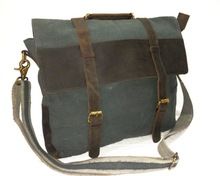Canvas And Leather School Bag