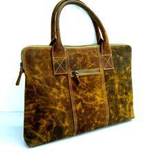 Crunch Leather Big Handbag