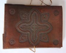 Embossed Designer Handmade Leather Journal