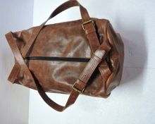 Grain Leather Gym Bag