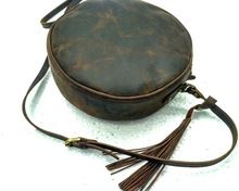 Hunter Leather Round Sling Bag