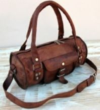 Round Leather Ladies Bag