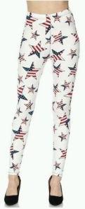 Flag Printed Cotton Legging