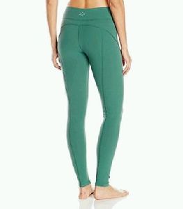 Green Cotton Sports Legging