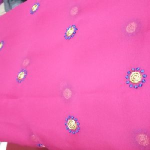georgette embroidery fabric
