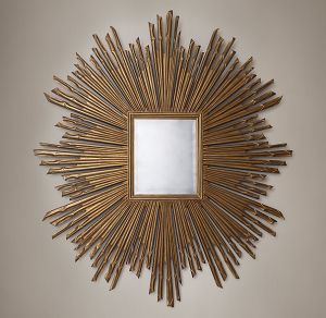 17TH C. SUNBURST MIRROR