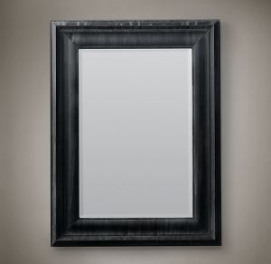 DARK FINISH WOODEN MIRROR