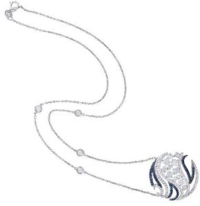 designer white gold necklace