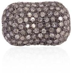 Pave Silver Bead