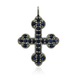 Silver Cross Charm Pendant