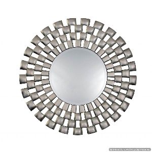 Silver plated wall mirror