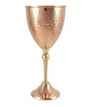 Hammered Copper wine Goblet