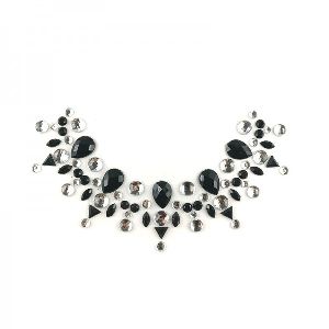 Neck Jewels Black Silver