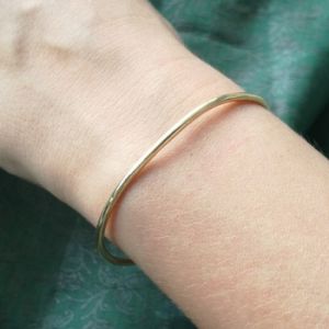 Very thin brass bangle