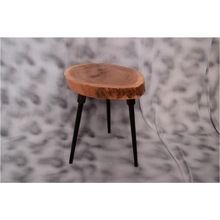 natural wood stool