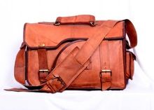 Unique design brown stylish handmade travel bag/laptop bag