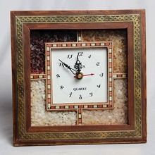 Unique gem stone wall clock for home decor