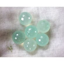 aqua colored chalcedony gemstone balls