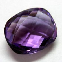 cushion cut brazilian amethyst gemstone