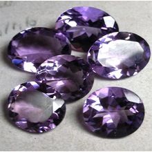 faceted amethyst loose oval shapes AA quality stones