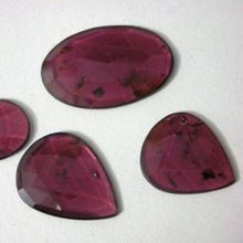 indian garnet gemstone flat chips