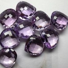 pink amethyst gemstone briolettes