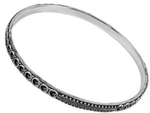 925 Silver Jewellery Ethnic Oxidised Silver Bangle