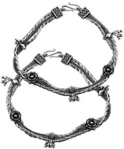 Ethnic Design 925 Sterling Silver Anklets