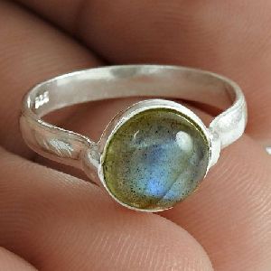 Rare 925 Sterling Silver Labradorite Gemstone Ring Ethnic Jewelry Fabricant